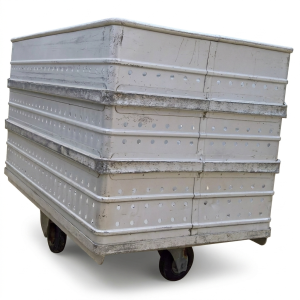 Caisse métallique alu 1207 roulettes