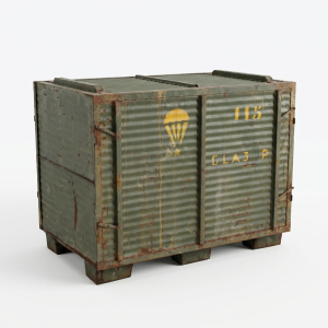 Caisse palette métallique armée avec étage
